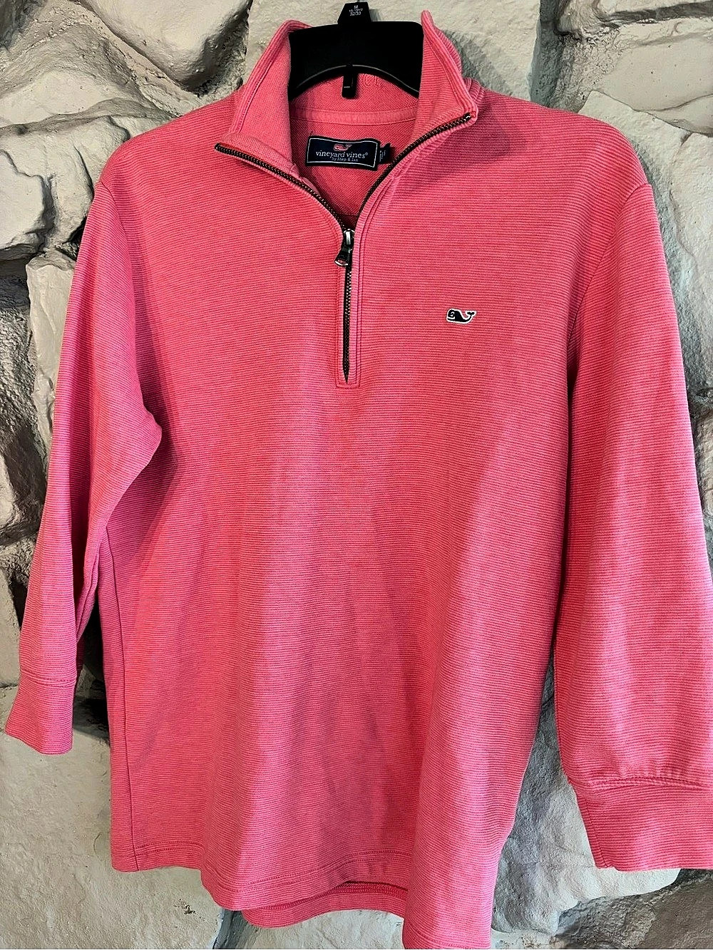 Vineyard Vines Shep Shirt Quarter-Zip Pullover Pink Small
